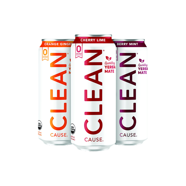 CLEAN Cause Organic Sparkling Yerba Mate