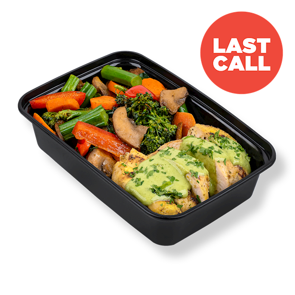 Pesto Chicken & Harvest Veggies