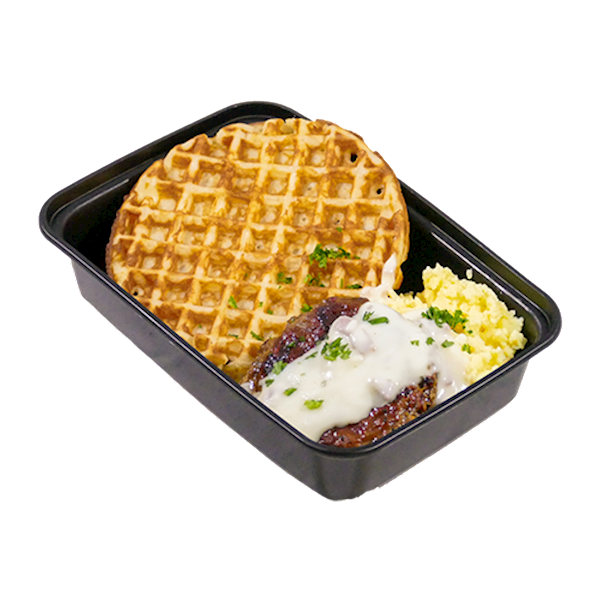Protein Waffles N Gravy