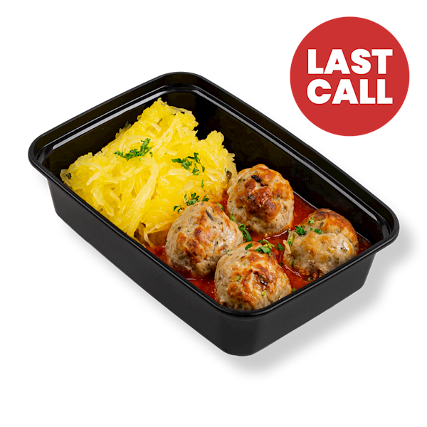 Spaghetti Squash & Turkey Meatballs